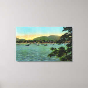 Bar Island Uitzicht van de Bar Harbour Canvas Afdruk