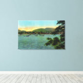 Bar Island Uitzicht van de Bar Harbour Canvas Afdruk (Insitu (Houten vloer))