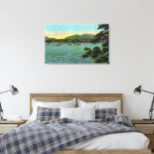 Bar Island Uitzicht van de Bar Harbour Canvas Afdruk (Insitu (Slaapkamer))