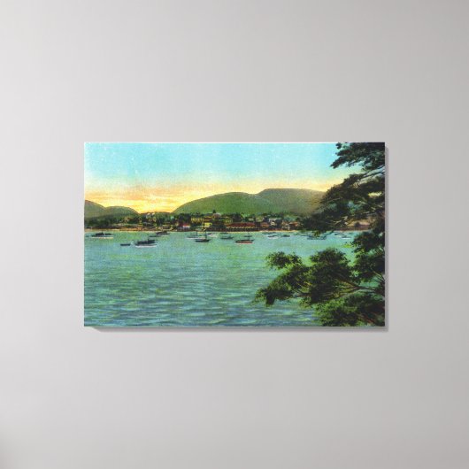 Bar Island Uitzicht van de Bar Harbour Canvas Afdruk (Voorkant)