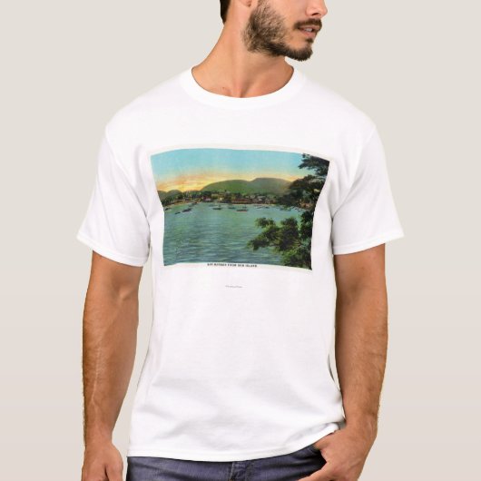 Bar Island Uitzicht van de Bar Harbour T-shirt (Voorkant)