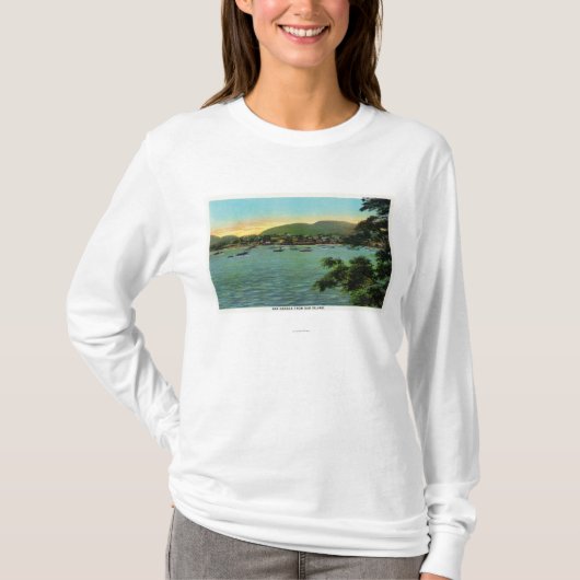 Bar Island Uitzicht van de Bar Harbour T-shirt (Voorkant)