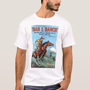 "Bar L Ranch" 1930 poster T-shirt voor film