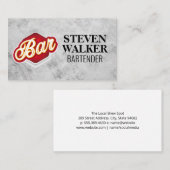 Bar Logo | Restaurant Industry Afsprakenkaartje (Voorkant / Achterkant)