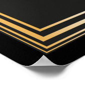 BAR MENU bord | Great Gatsby geïnspireerd huwelijk Poster (Hoek)