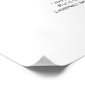 BAR MENU groot teken | Winteradem Poster (Hoek)