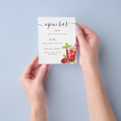 Bar menu rode drink (Hand)