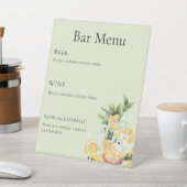 Bar menu salie groene limonade reclamebord met voetstuk (Insitu)