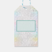 Bär mit Ball, blau Cadeaulabel (Achterkant)