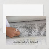 Bar Mitswa/Bat Mitswa Kaart (Voorkant / Achterkant)