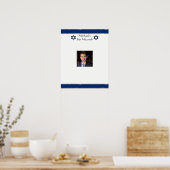 Bar Mitswa, Davidster, Foto, Inschrijfbord Poster (Keuken)