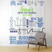 Bar Mitswa DIGITALE Fotocabine Feest Achtergrond Wandkleed (In situ)