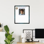 Bar Mitswa foto aanmeldingsbord Poster (Thuiskantoor)