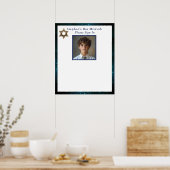 Bar Mitswa foto aanmeldingsbord Poster (Keuken)