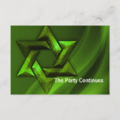 Bar Mitswa Groene Ster van David Kaart (Voorkant)