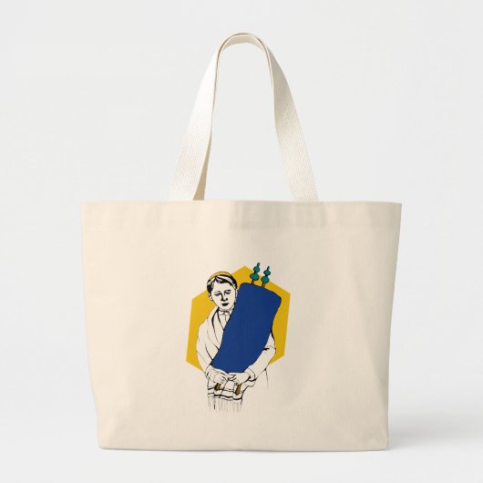 Bar mitswa grote tote bag (Voorkant)