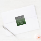 Bar Mitswa Grunge Groen Retouradres Stempel Vierkante Sticker (Envelop)