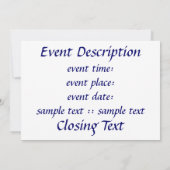 Bar Mitswa - Heldere Ster Kaart (Achterkant)