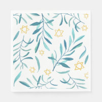Bar Mitswa Joods Huwelijk Hanukkah Aquarel