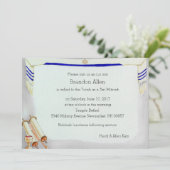 Bar Mitswa-motieven in waterverf Kaart (Staand voorkant)