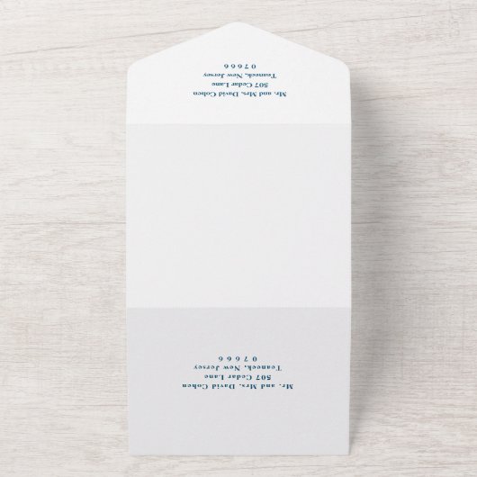 Bar Mitswa nodigt Joods basketbal uit in één All In One Uitnodiging (Buitenkant)