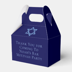 Bar Mitswa Party Koninklijke Blauwe Ster van David Bedankdoosjes