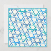 Bar Mitswa ster van David Flat Save The Date Kaart (Achterkant)