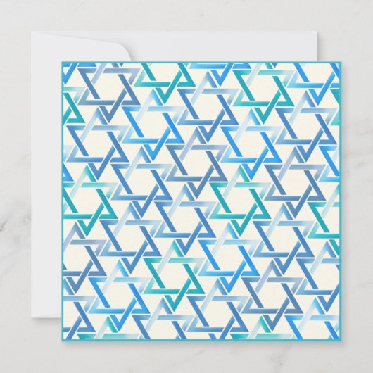 Bar Mitswa ster van David Flat Save The Date Kaart (Achterkant)