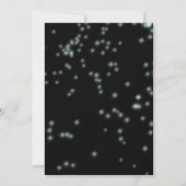 Bar Mitswa Turquoise Neon Thema Kaart (Achterkant)