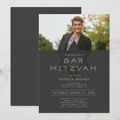 Bar Mitswa uitnodiging (Voorkant / Achterkant)