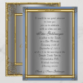 Bar Mitswa uitnodiging (Voorkant / Achterkant)