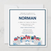 Bar Mitswa uitnodiging Artistieke Klaagmuur (Voorkant)