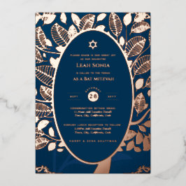 Bar Mitswa uitnodiging ECHT FOLIE Boom des Levens 
