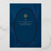 Bar Mitswa uitnodiging ECHT FOLIE Boom des Levens  (Achterkant)