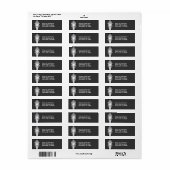 Bar mitswa viert "retouradres" etiket (Full Sheet)