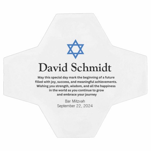 Bar Mitswa Voetbal cadeaus voor jongens (Enkel)