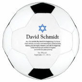 Bar Mitswa Voetbal cadeaus voor jongens (Voorkant)