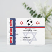 Bar Mitswa Voetbalticket RSVP (Staand voorkant)