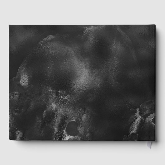 Bar mitswa zwart marmer goud scroll jongens foto gastenboek (Achterkant)