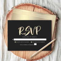 Bar Mitswa Zwarte Goud Folie Script Vet Modern