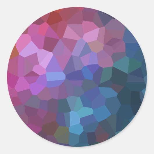 Bar Mitzvah Abstract Design Ronde Sticker (Voorkant)