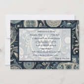 Bar Mitzvah Abstracte achtergrond Design Blauw Wit Kaart (Voorkant)