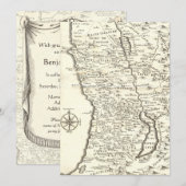 Bar Mitzvah Ancient Map Tribes of Israel Kaart (Voorkant / Achterkant)