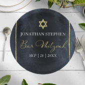 Bar Mitzvah Aquarel Papieren Borden | Abstract Papieren Bordje