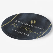 Bar Mitzvah Aquarel Papieren Borden | Abstract Papieren Bordje (Gekanteld)