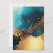 Bar Mitzvah\Bat Mitzvah,Birthday,Blue Gold Star Kaart (Achterkant)