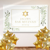 Bar Mitzvah Bat Mitzvah Groene Feestelijkheden Spandoek