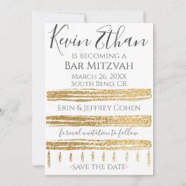 Bar Mitzvah Bat Mitzvah Sla de datum op Save The Date
