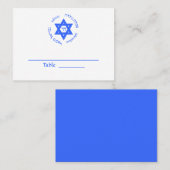 Bar Mitzvah Bat Mitzvah-tabelkaart Plaatskaartje (Voorkant / Achterkant)