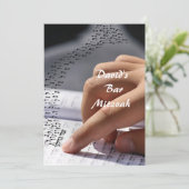 Bar Mitzvah/Bat Mitzvah Uitnodiging (Staand voorkant)